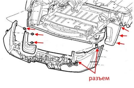 diagram of rear bumper Jeep Grand Cherokee WK (2005-2010)